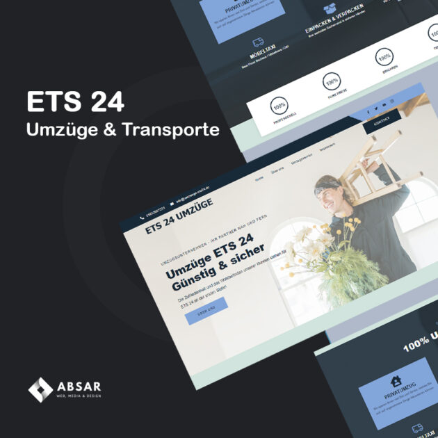 ETS24 A1A Webdesign, Medien und Design-Lösungen von Absar Webagentur bieten erstklassige Möglichkeiten, Ihr Unternehmen im digitalen Raum herausragend zu präsentieren.